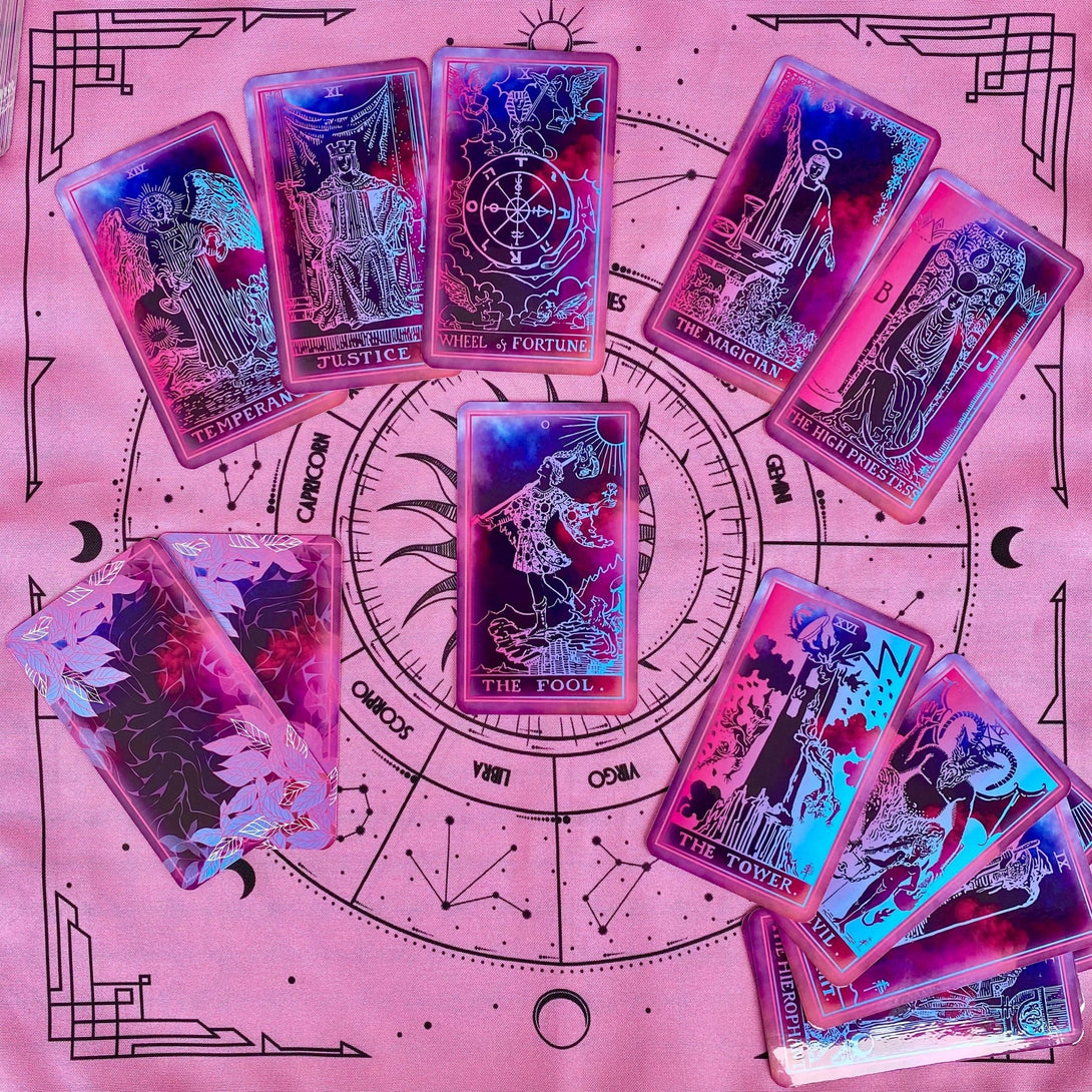 Tarot Deck Neon Light,Plastic lamination - Dark Forest Tarot Cards