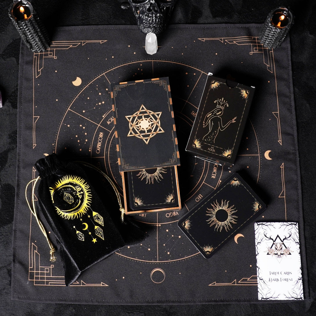 Tarot Wooden Box.Card Box. - Dark Forest Tarot Cards